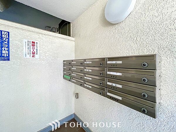 取り出しやすい郵便受け。