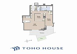 パークコート鎌倉 2LDKの間取図画像