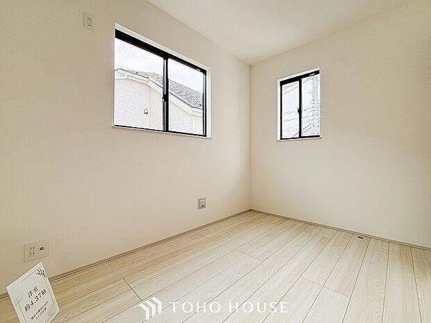 子供部屋や書斎にちょうどよい広さになっています。