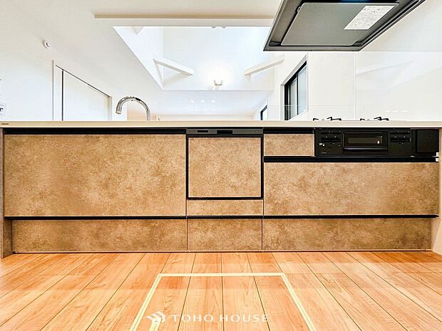 お手入れのしやすさ、作業動線のよさにこだわったキッチンです。