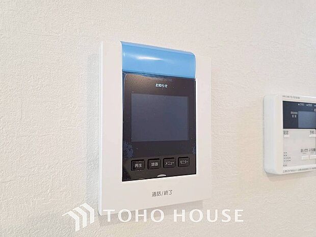 TVモニター付きインターフォン「見える安心」をカタチにしました。誰が来てもわかる様にモニター付きインターホンを設置。