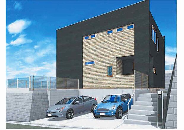 外観)完成予想図(外観)