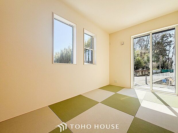 来客時や一息つきたいときなどに利用できる用途多様な空間です。