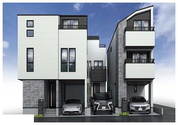 外観)完成予想図(外観)