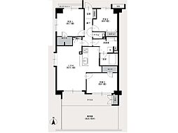 ガーデンホーム武蔵中原 3LDKの間取図画像
