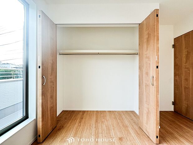 大容量の収納スペースで住空間はスッキリ広々。