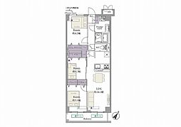 ダイアパレス長津田 3LDKの間取図画像
