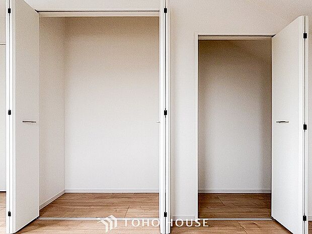 暮らし心地を大きく左右する収納を適材適所に配置し、使い勝手を考慮しました。