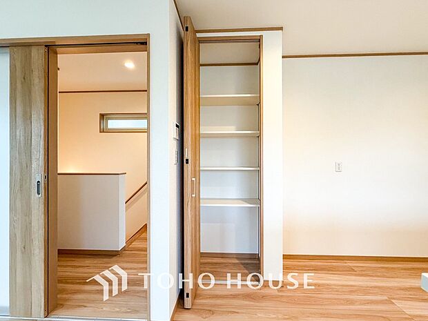 暮らし心地を大きく左右する収納を適材適所に配置し、使い勝手を考慮しました。