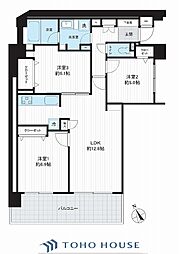 東戸塚前田町パーク・ホームズ 3LDKの間取図画像