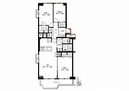 ドルフ青葉台3号棟 3LDKの間取図画像