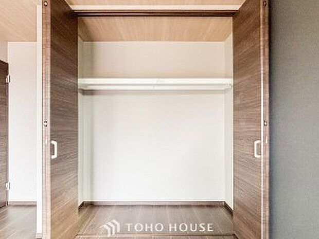 暮らし心地を大きく左右する収納を適材適所に配置し、使い勝手を考慮しました。