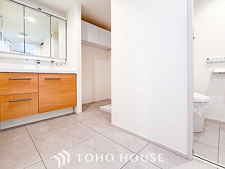 ご家族の1日が始まり、1日の終わりを締めくくる洗面空間。