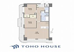 ホーユウパレス鶴ヶ峰 2LDKの間取図画像