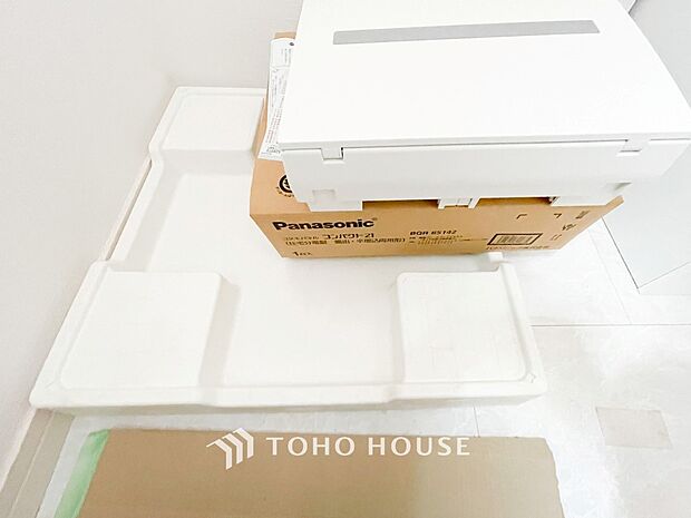 洗濯機を配置しても十分なスペースを確保しております。