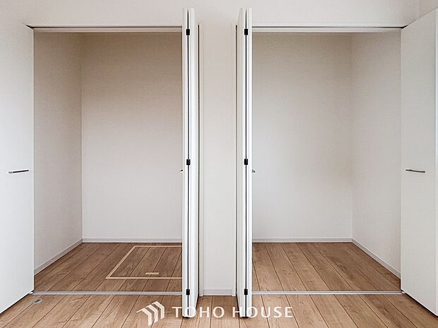 暮らし心地を大きく左右する収納を適材適所に配置し、使い勝手を考慮しました。