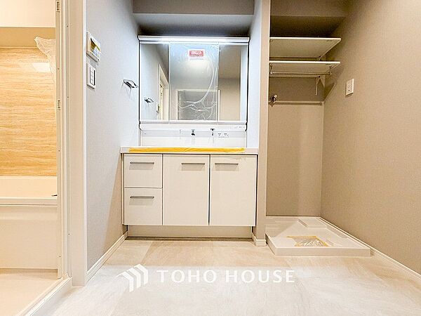 ご家族の1日が始まり、1日の終わりを締めくくる洗面空間。