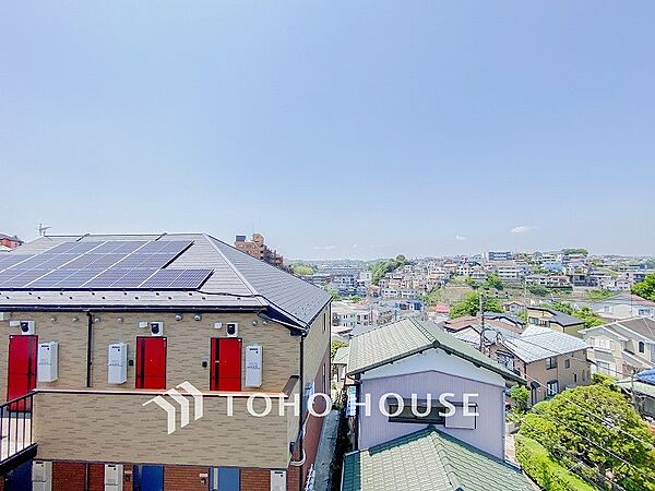 開放的で気持ちの良い眺望と青い空を満喫できます。