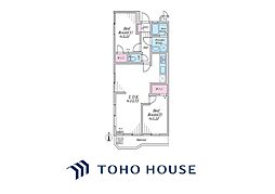 プラネット元住吉 2LDKの間取図画像
