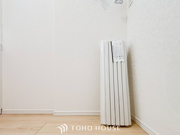 洗濯機を配置しても十分なスペースを確保しております。