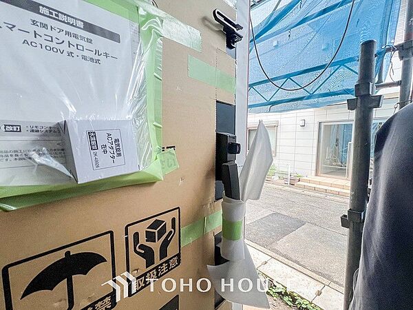 外出時も安心、玄関鍵。