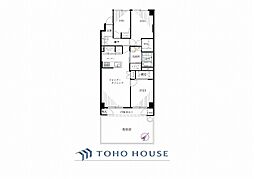 三ツ沢ハイタウン3号棟 3LDKの間取図画像