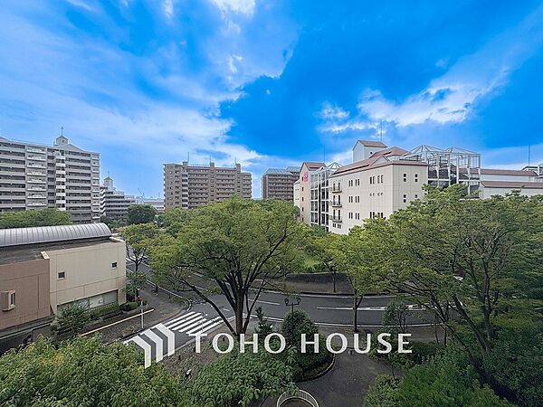 開放的で気持ちの良い眺望と青い空を満喫できます。