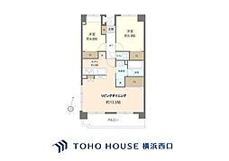 アドミール保土ヶ谷公園壱番館 2LDKの間取図画像