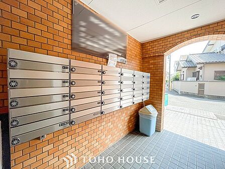 取り出しやすい郵便受け。