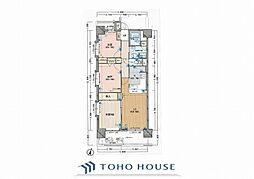 横浜蒔田ローヤルコーポ 2SLDKの間取図画像