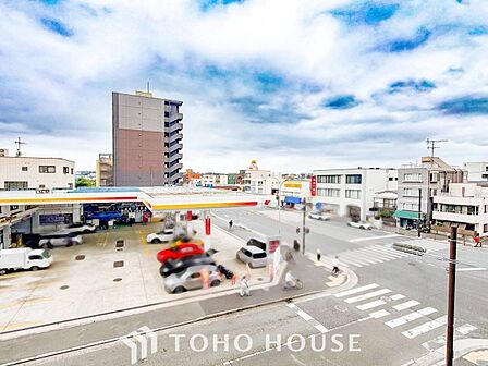 開放的で気持ちの良い眺望と青い空を満喫できます。