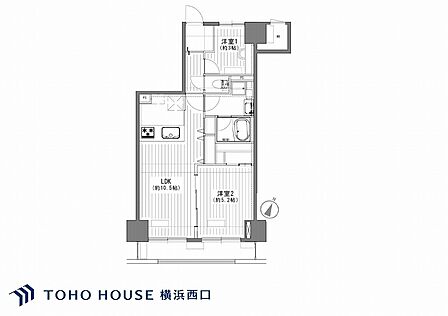 2LDK 間取り