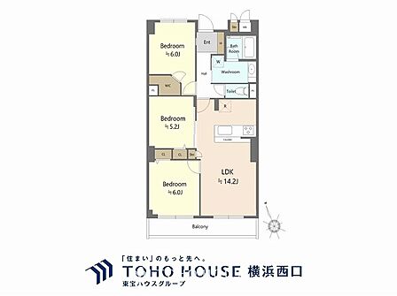 3LDK 間取り