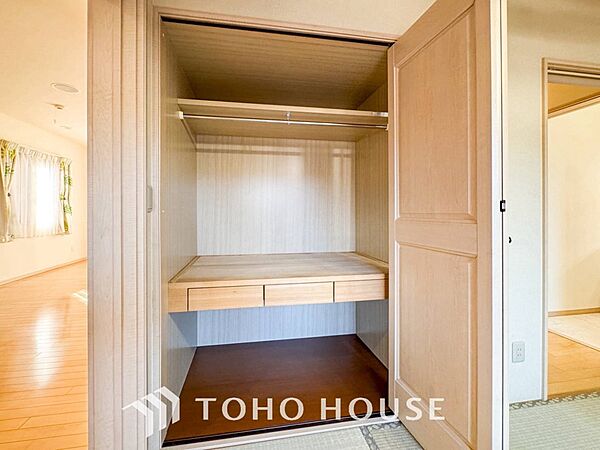 大容量の収納スペースで住空間はスッキリ広々。
