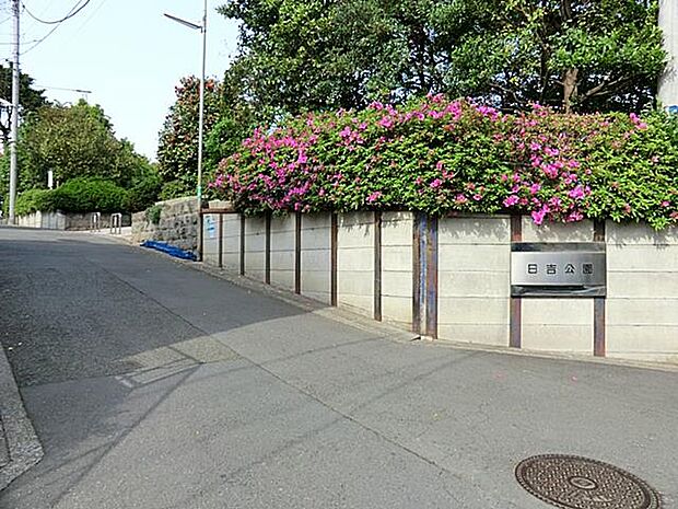 矢上川沿いの高台にあり、春には梅の花が綺麗です。斜面の広場からは横浜、武蔵小杉方面の眺望が楽しめます