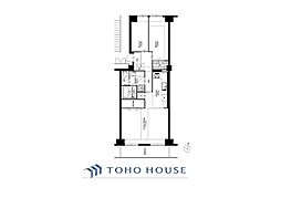 メガロン丸山台 2LDKの間取図画像