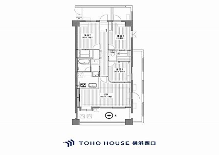 3LDK 間取り
