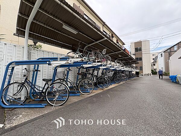 敷地内の駐輪場スペースです。