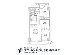 ネオマイム横浜阪東橋 3LDKの間取図画像