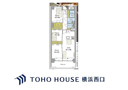 3LDK 間取り