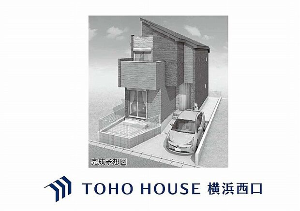 外観)完成予想図（外観）
