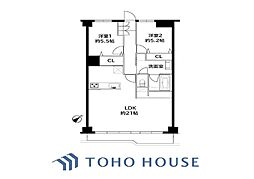 グリーンヒルズ横浜B棟 2LDKの間取図画像