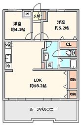星川ダイヤモンドマンション 2LDKの間取図画像