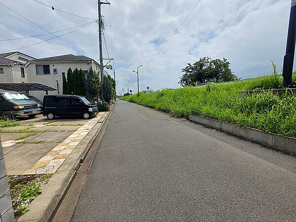 前面道路からのアプローチは、車の出し入れや日々の移動をイメージしやすい環境