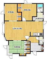 美山町西4丁目　売家 3LDKの間取り