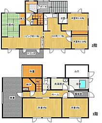 美芳町5丁目　売家 5LDKの間取り