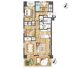 間取図画像 3LDK