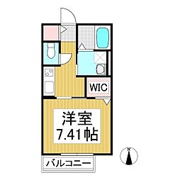 SDSレジデンス 1Kの間取図画像