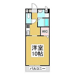 HOPE 1階1Kの間取り