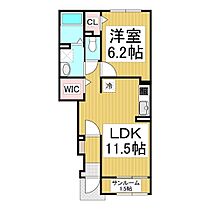 長野県千曲市大字上徳間（賃貸アパート1LDK・1階・43.61㎡） その2